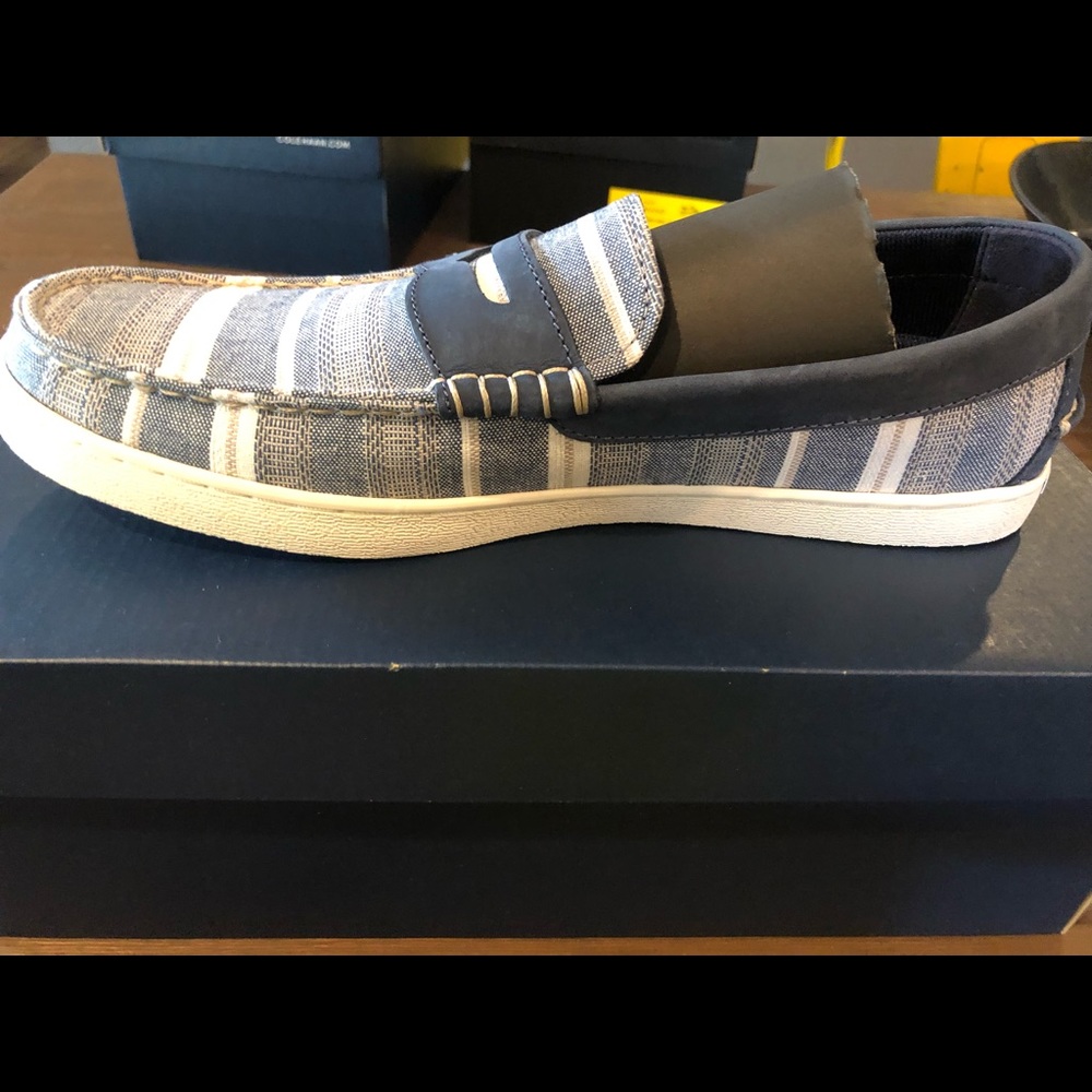 Cole Haan NANTUCKET Loafer ll in Navy stripe SZ 10